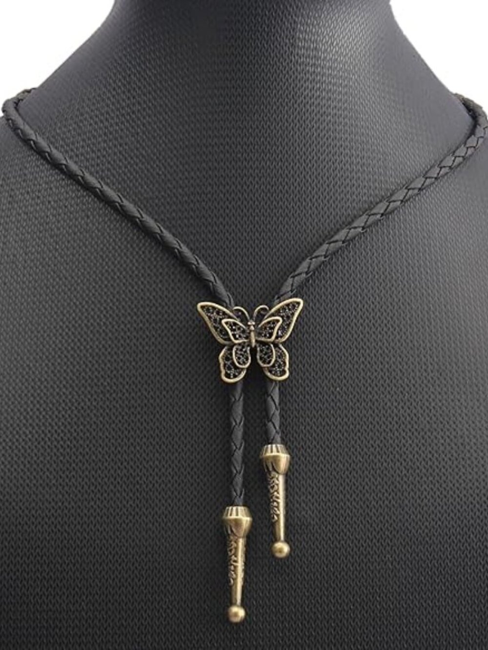 Bolo Butterfly Tie Rodeo Cowgirl Necklace‎ Jewelry